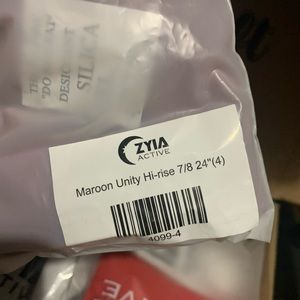 Maroon Unity Legging - size 4 - brand new - always sold out!